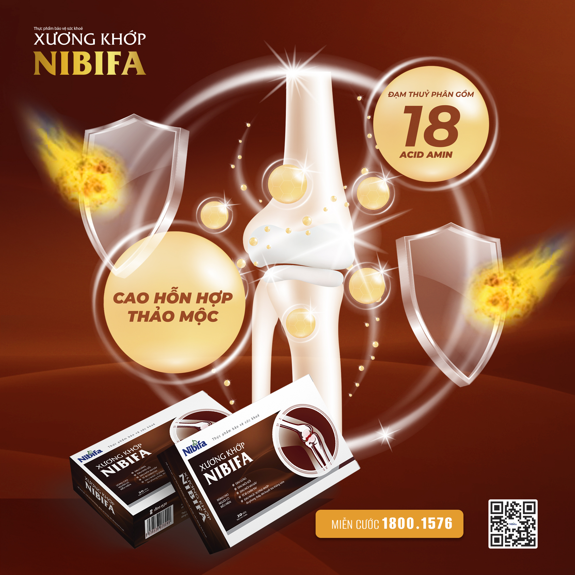 Xuong khơp nibifa sản xuất từ dược liệu tự nhiên
